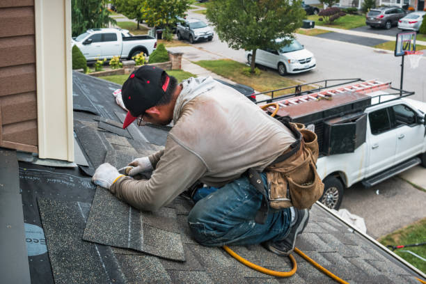 Professional Emergency Roof Repair technician working in Mc Gregor, TX